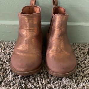 🟢 Gymboree Girls Metallic Booties Toddler size 5 🟢